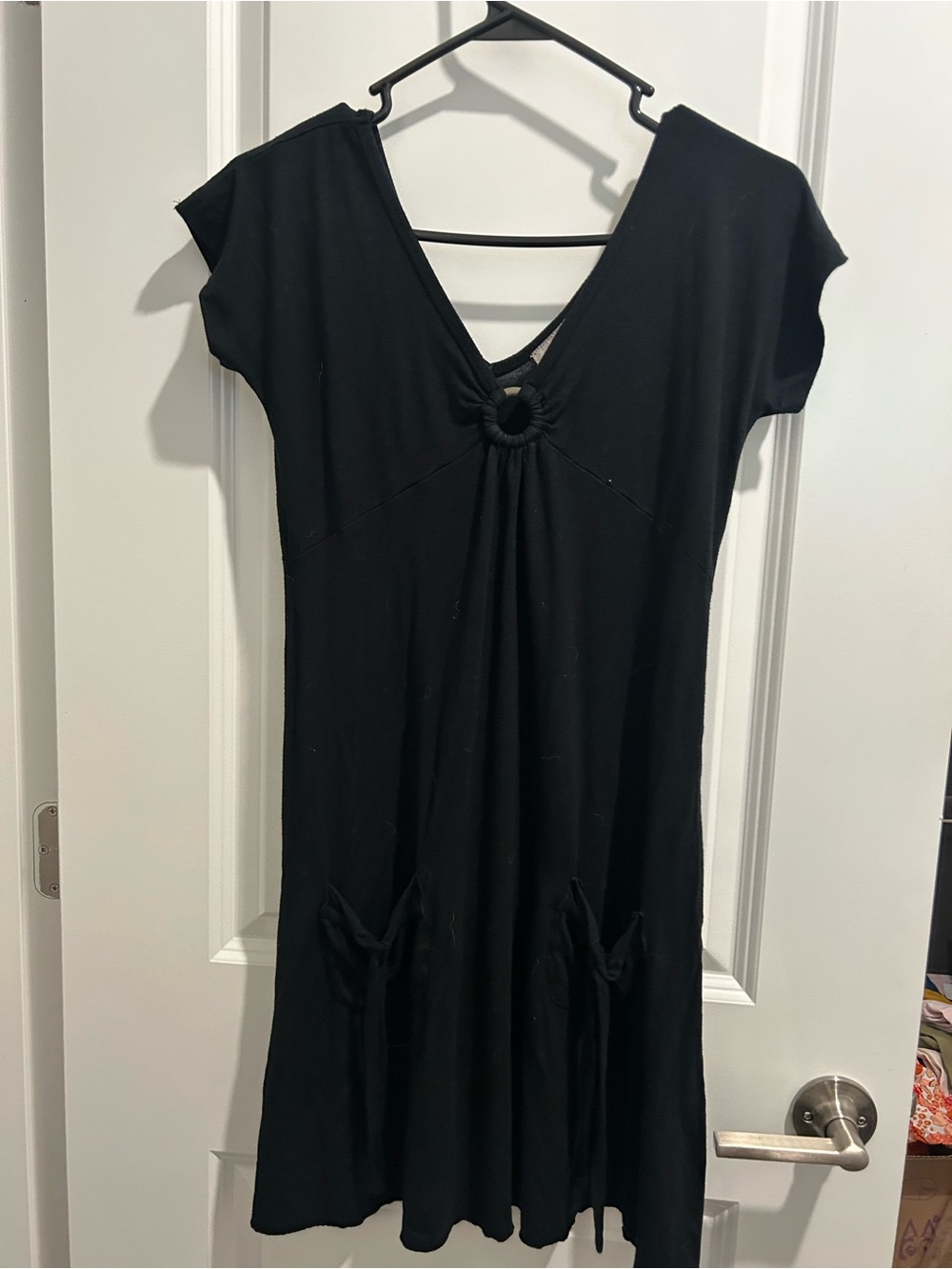Y2K style black dress